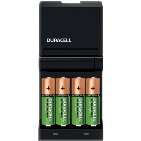 Caricabatterie Duracell Charger CEF 14 (4 ore) con 2 AA+2AAA Value DU101